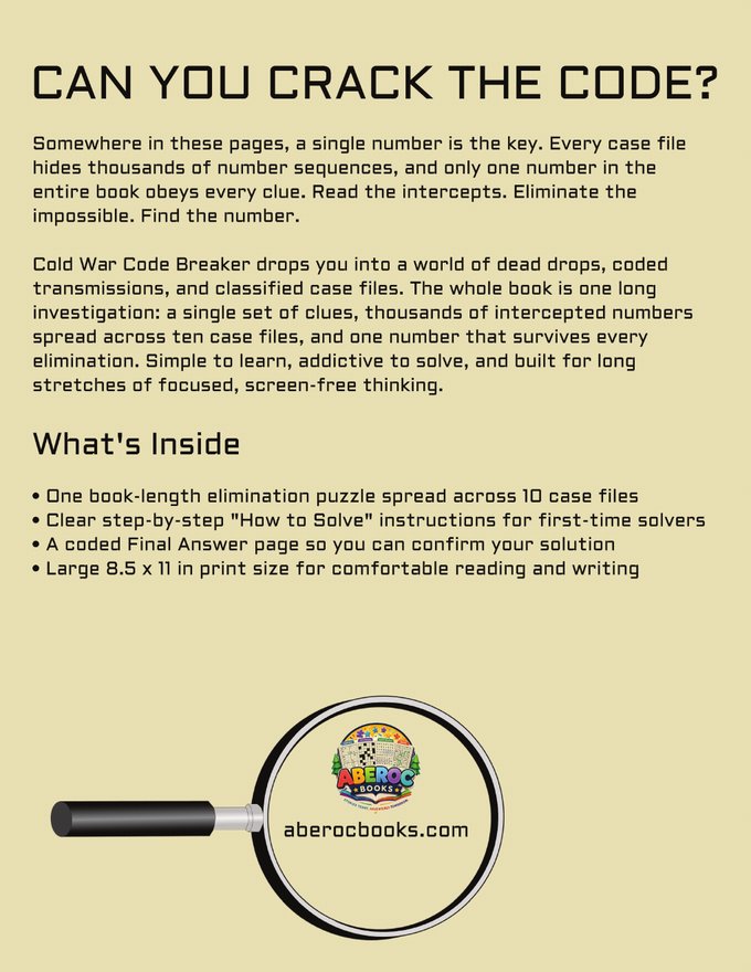 Cold War Code Breaker, back cover