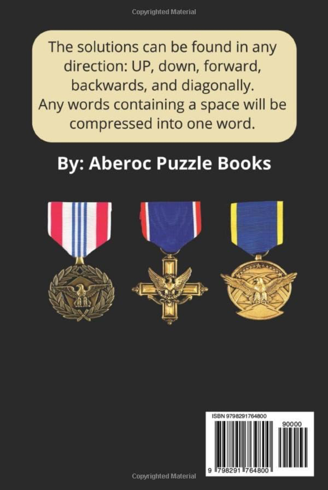 U.S. Military Lingo Word Hunt, back cover