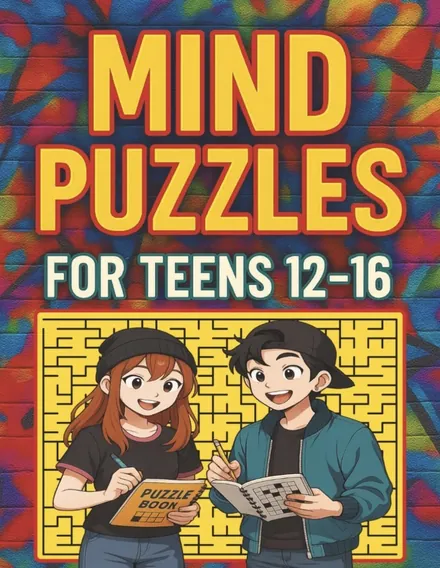 Mind Puzzles for Teens 12–16, front cover