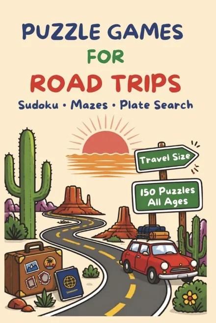 Puzzle Games for Road Trips, front cover