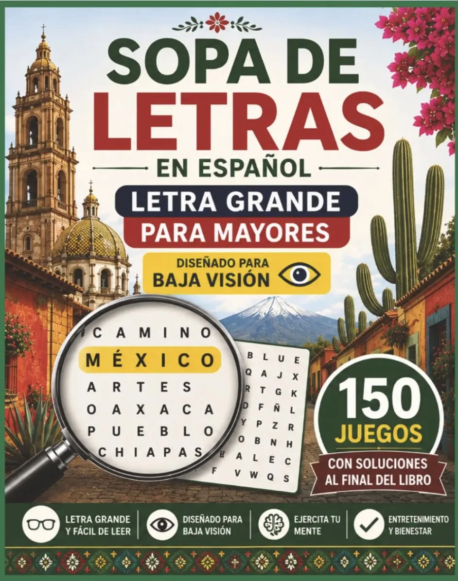 Sopa de Letras en Letra Grande, front cover