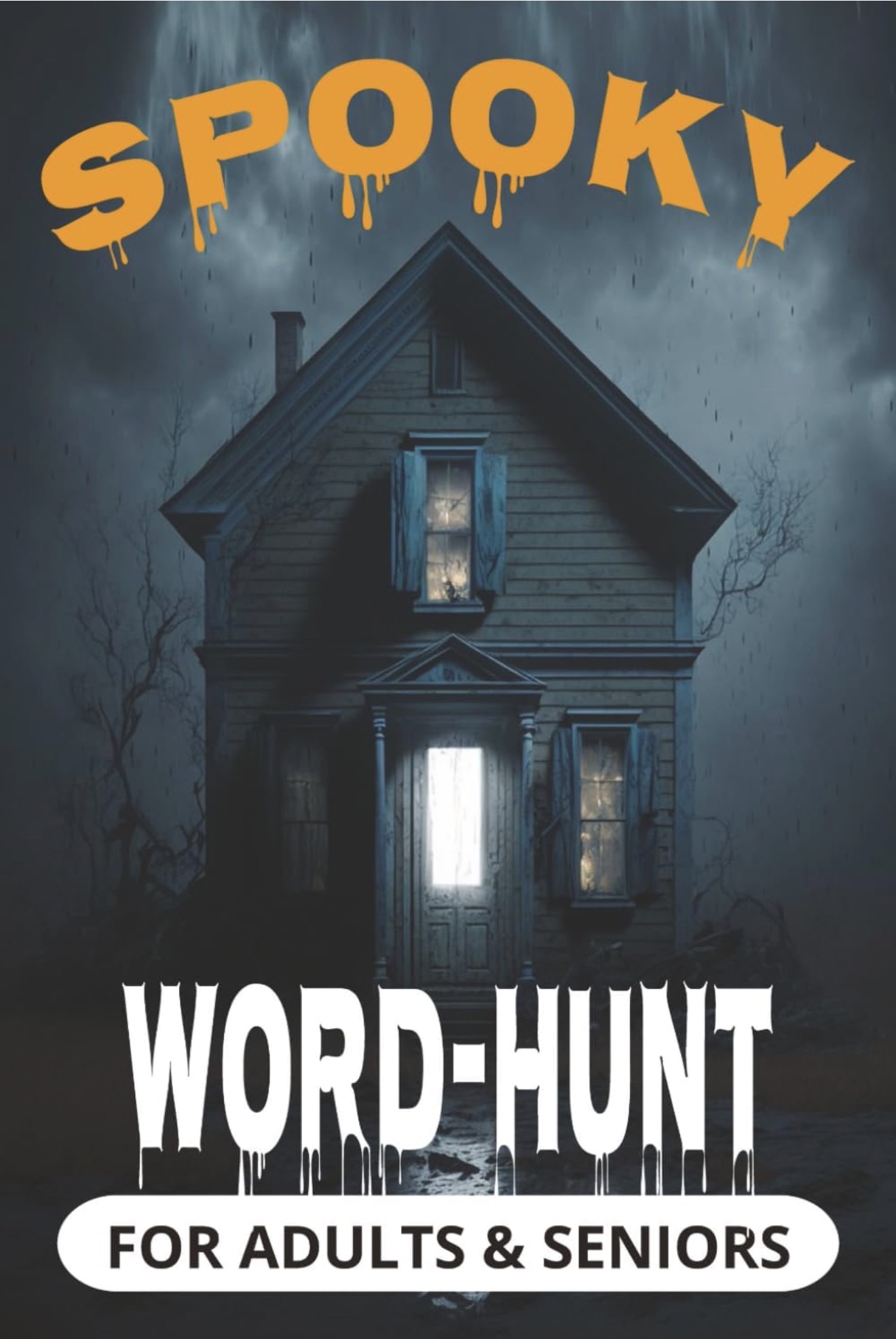Spooky Word Hunt For Adults And Seniors, front cover
