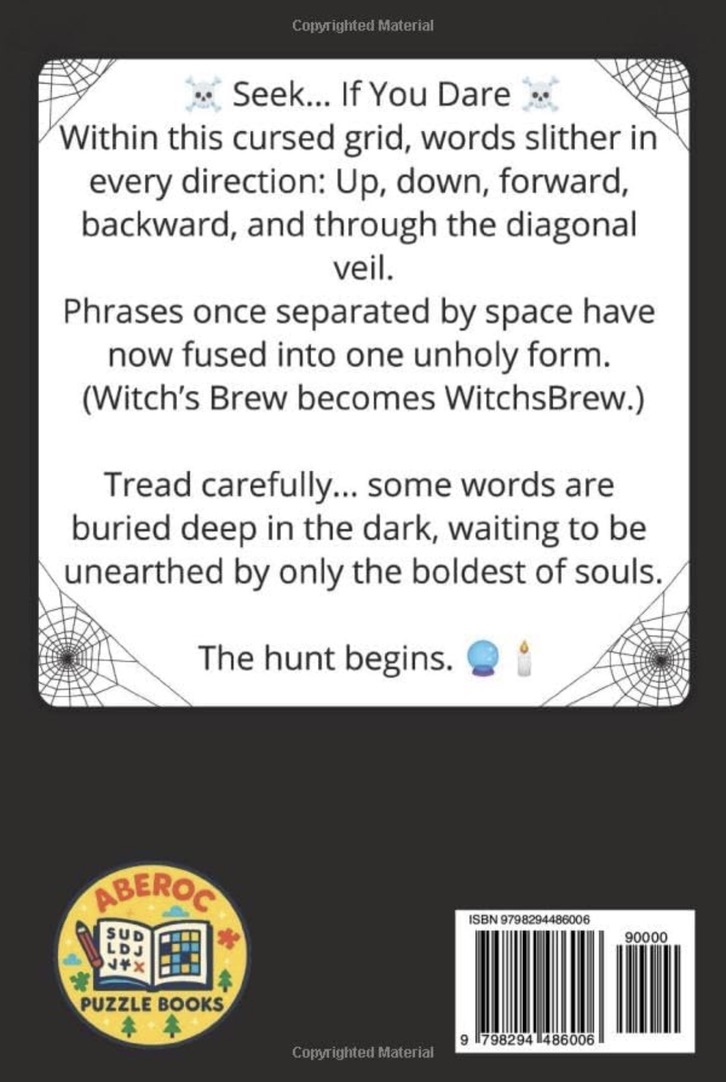 Spooky Word Hunt, back cover